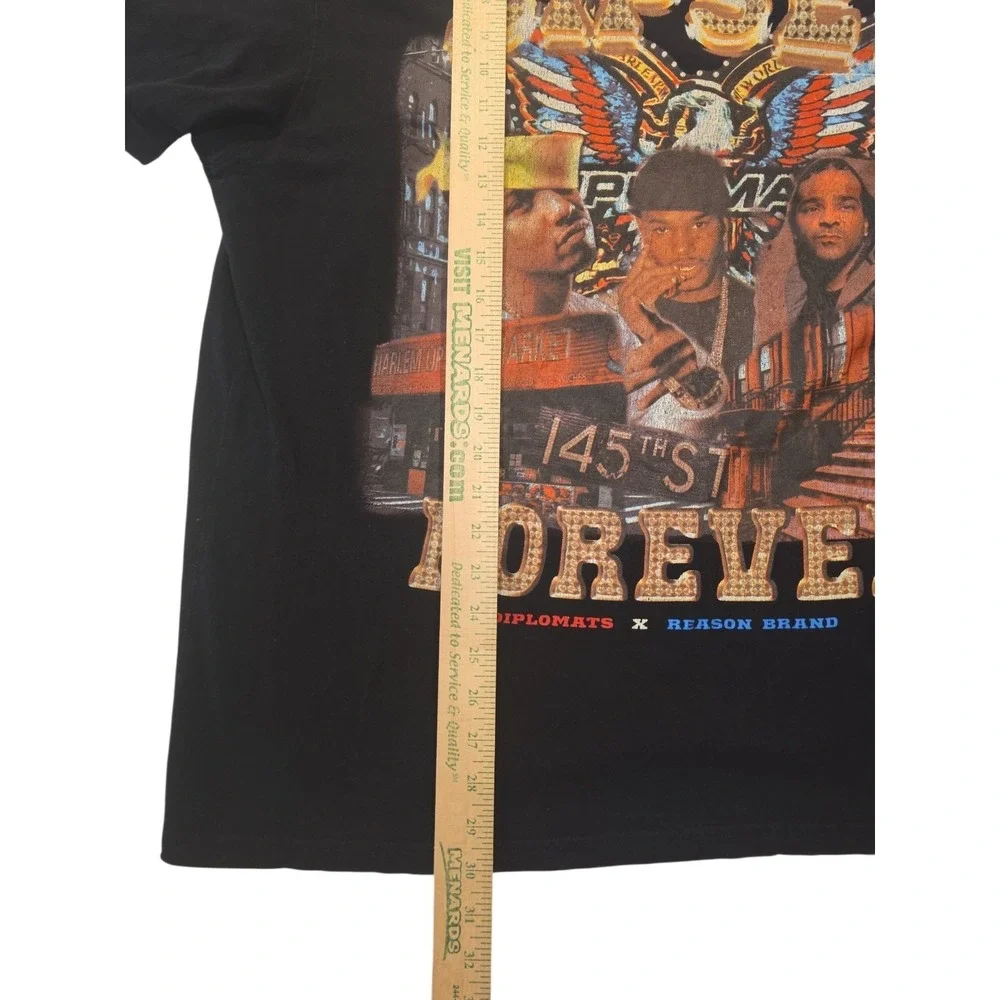 Dipset Forever Diplomats x Reason Brand Graphic T Shirt Black Men's XL Rap Tee - Picture 3 of 7